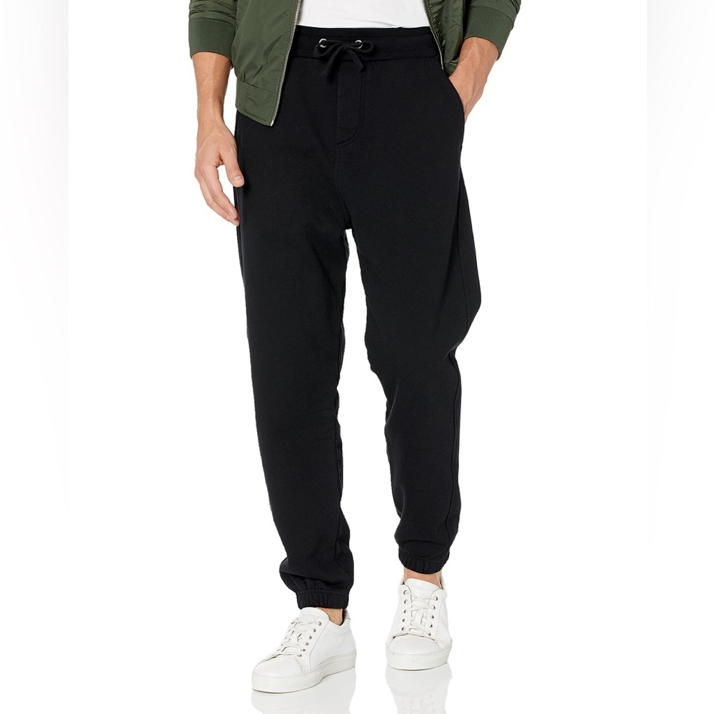 NWT! THE KOOPLES Men's Black Cotton Joggers with Contrasting Logo - Picture 8 of 10